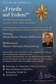 Glaube im Gespräch: Friede auf Erden?