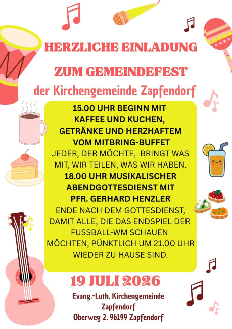 Gemeidefest 19.07.2026